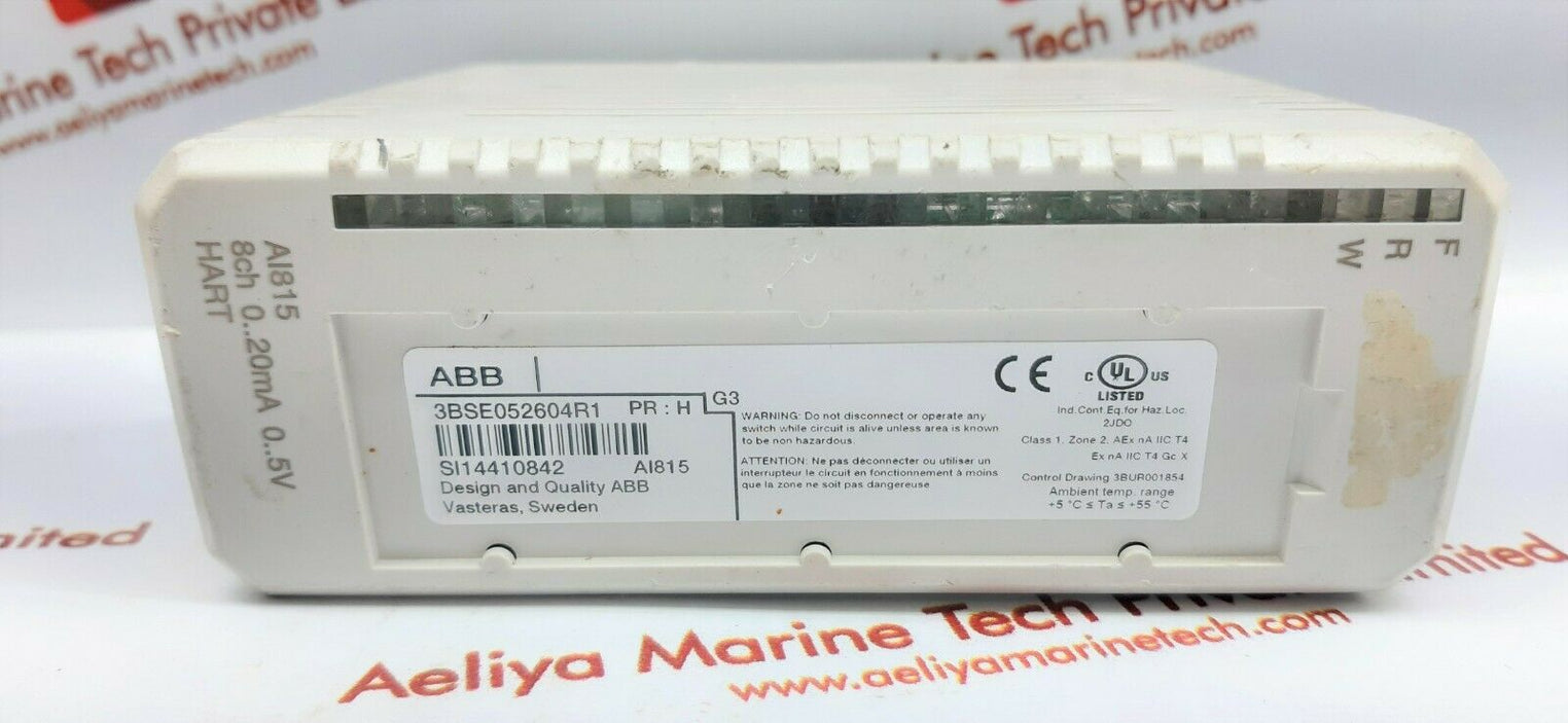 ABB AI815 Analog input unit hart 3BSE052604R1 pr:H 