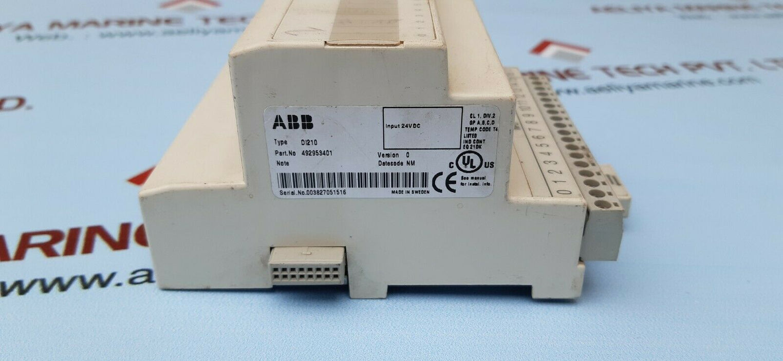 ABB dI210 digital input module 492953401