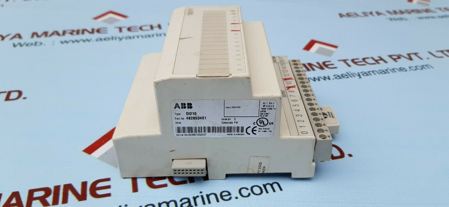 ABB dI210 digital output module 492953401 24vdc