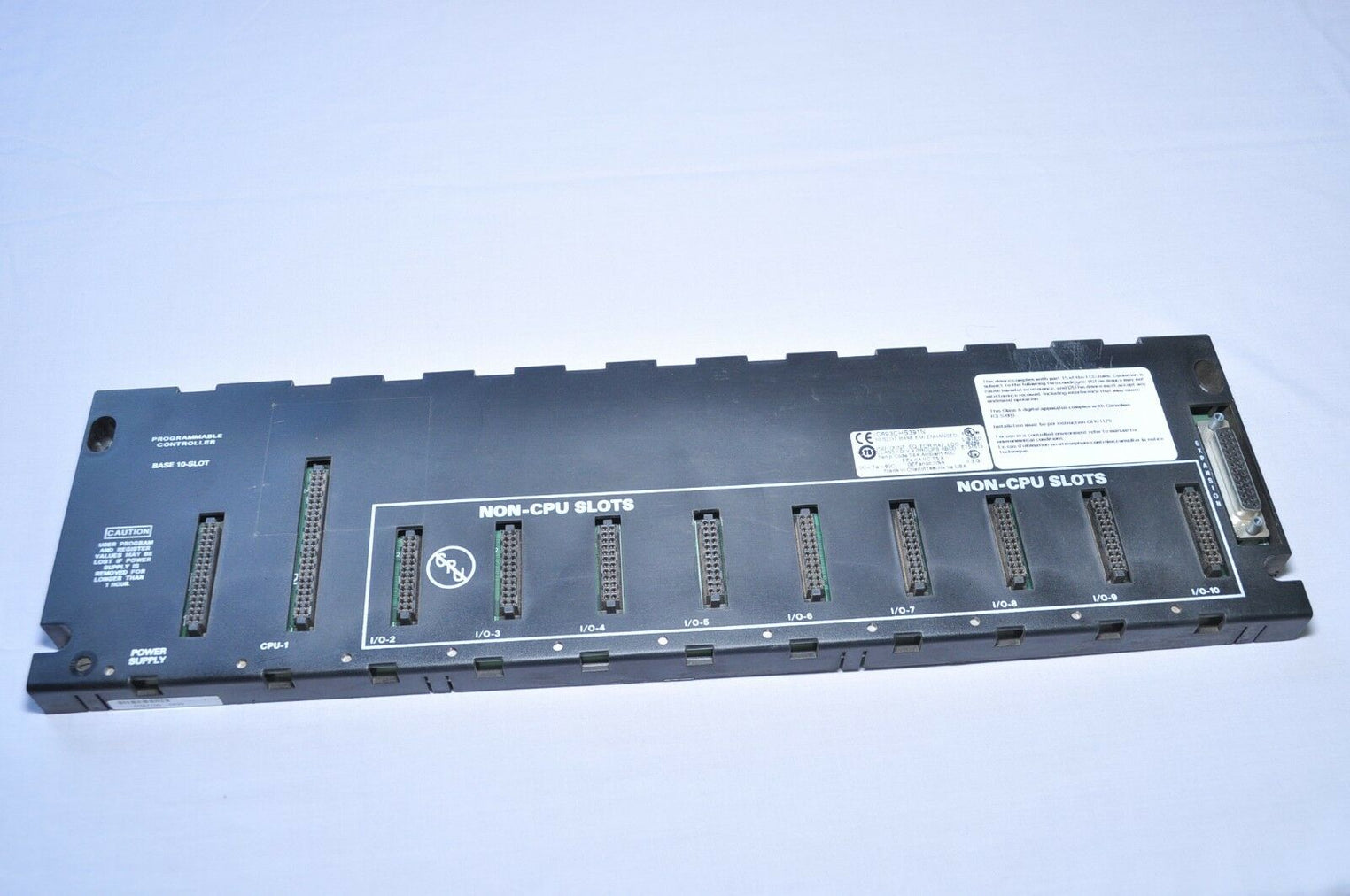 Ge ic693chs391n programmable controller 10 slot base