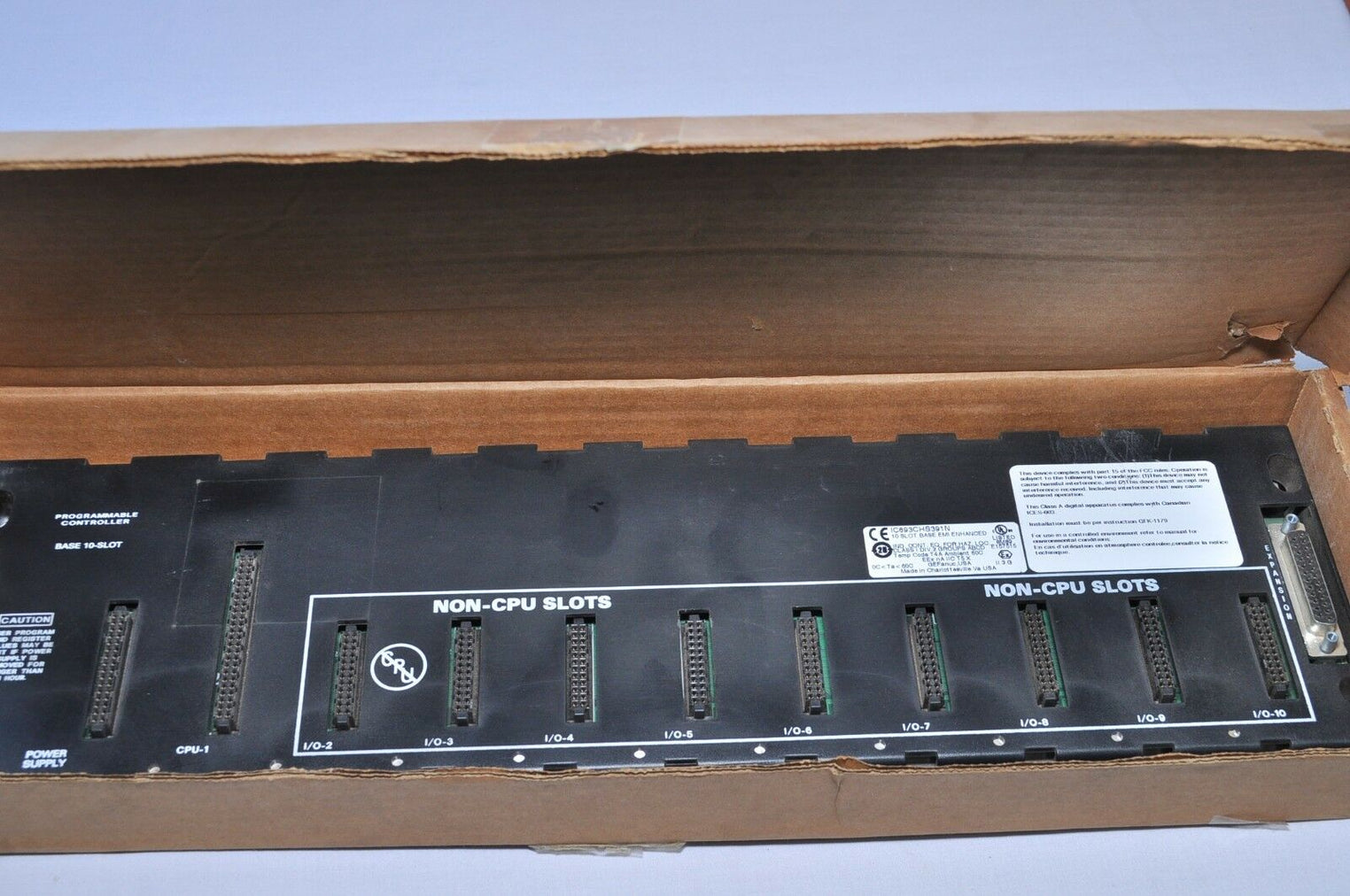 Ge ic693chs391n programmable controller 10 slot base