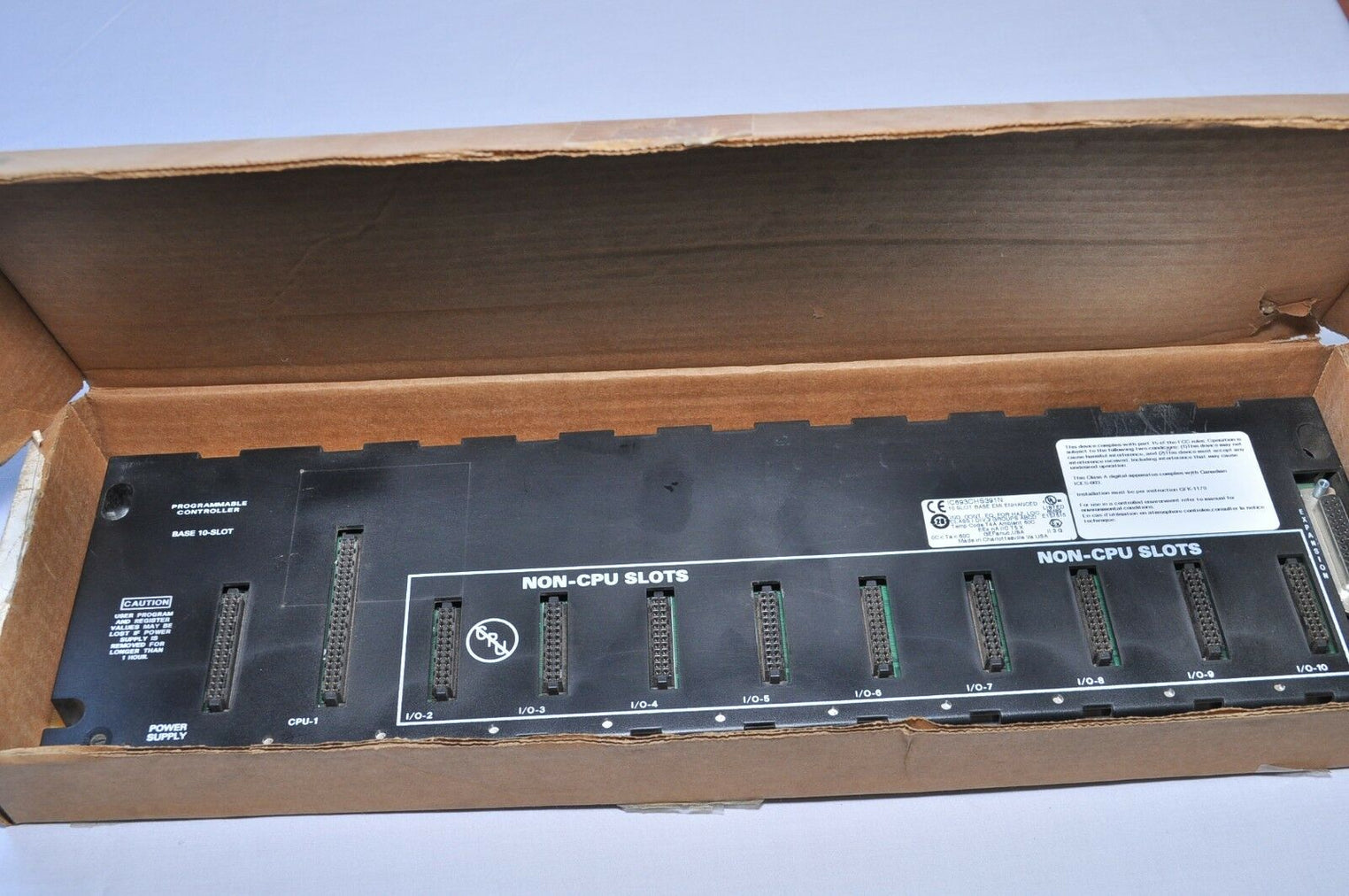 Ge ic693chs391n programmable controller 10 slot base
