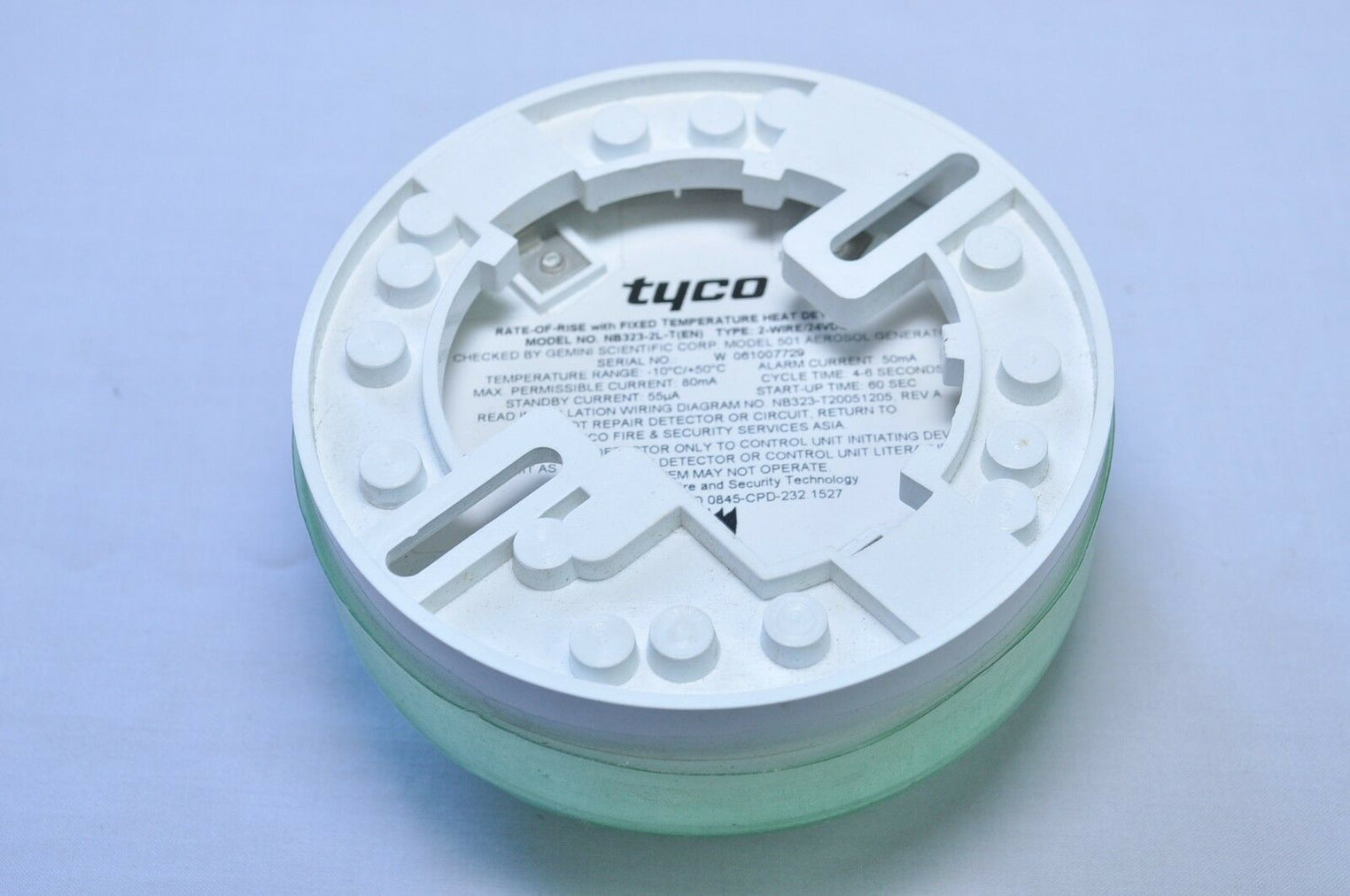 Tyco nb323-2l-t(en) temperature heat detector 2-wire/24 vdc
