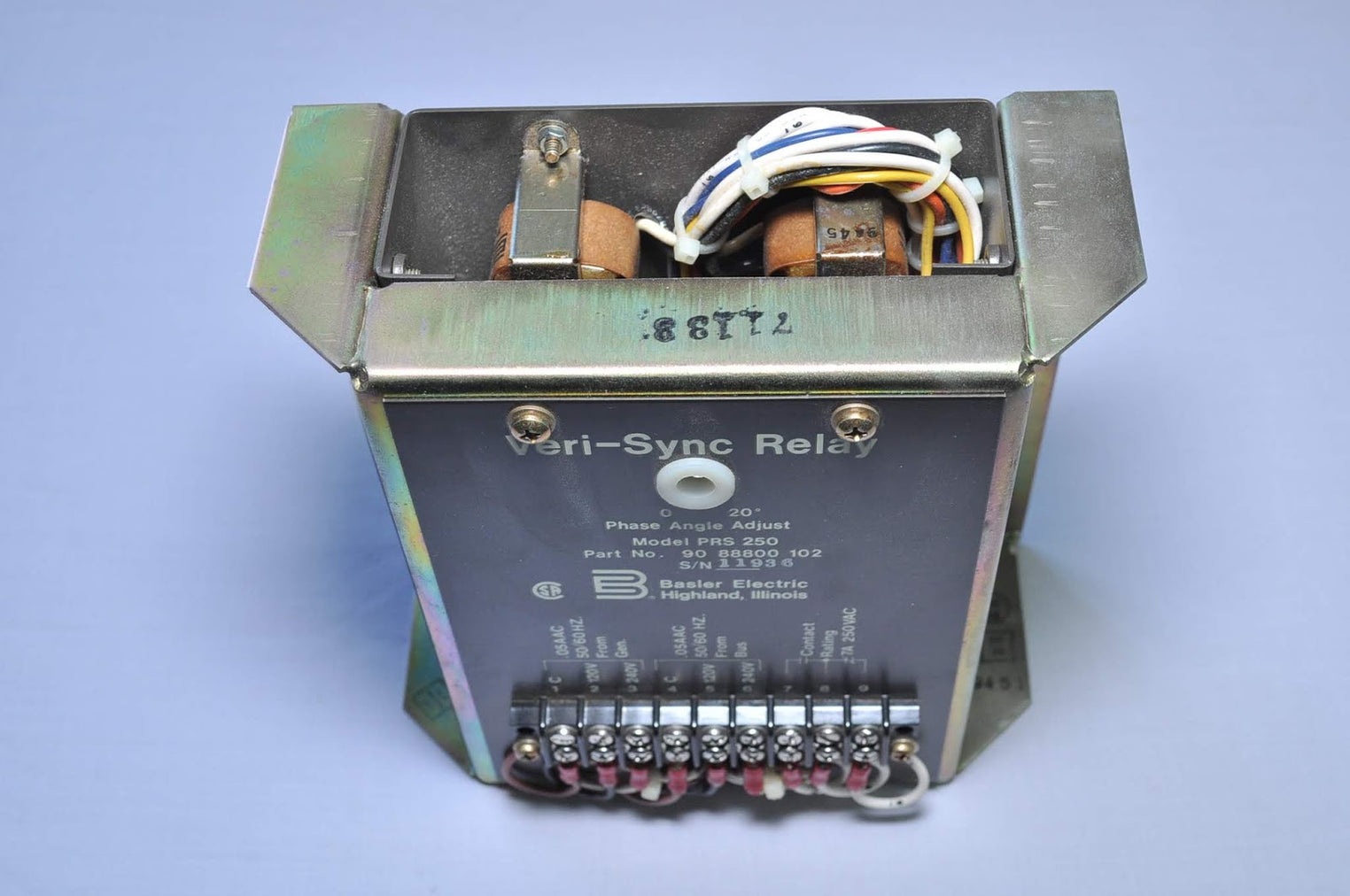 Basler electric prs 250 veri-sync relay