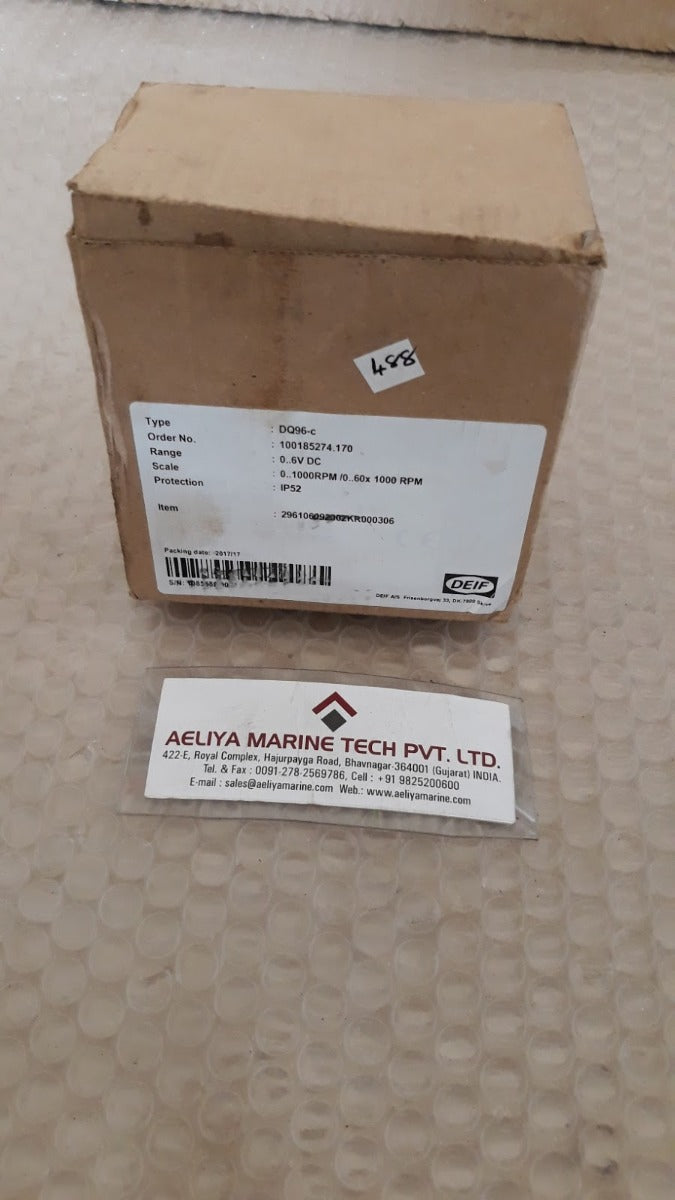 Deif dq96-c rpm meter