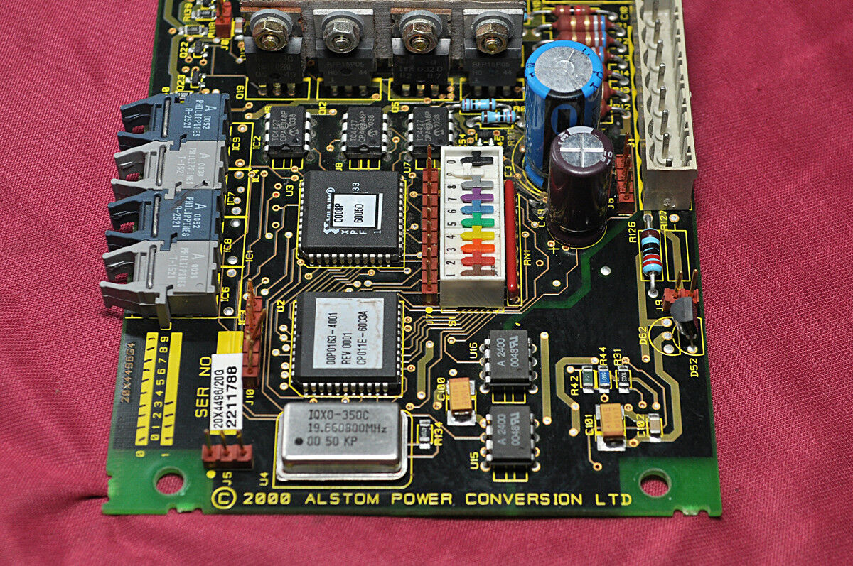 Alstom power conversion 20x4496g1 pcb card rev 0004