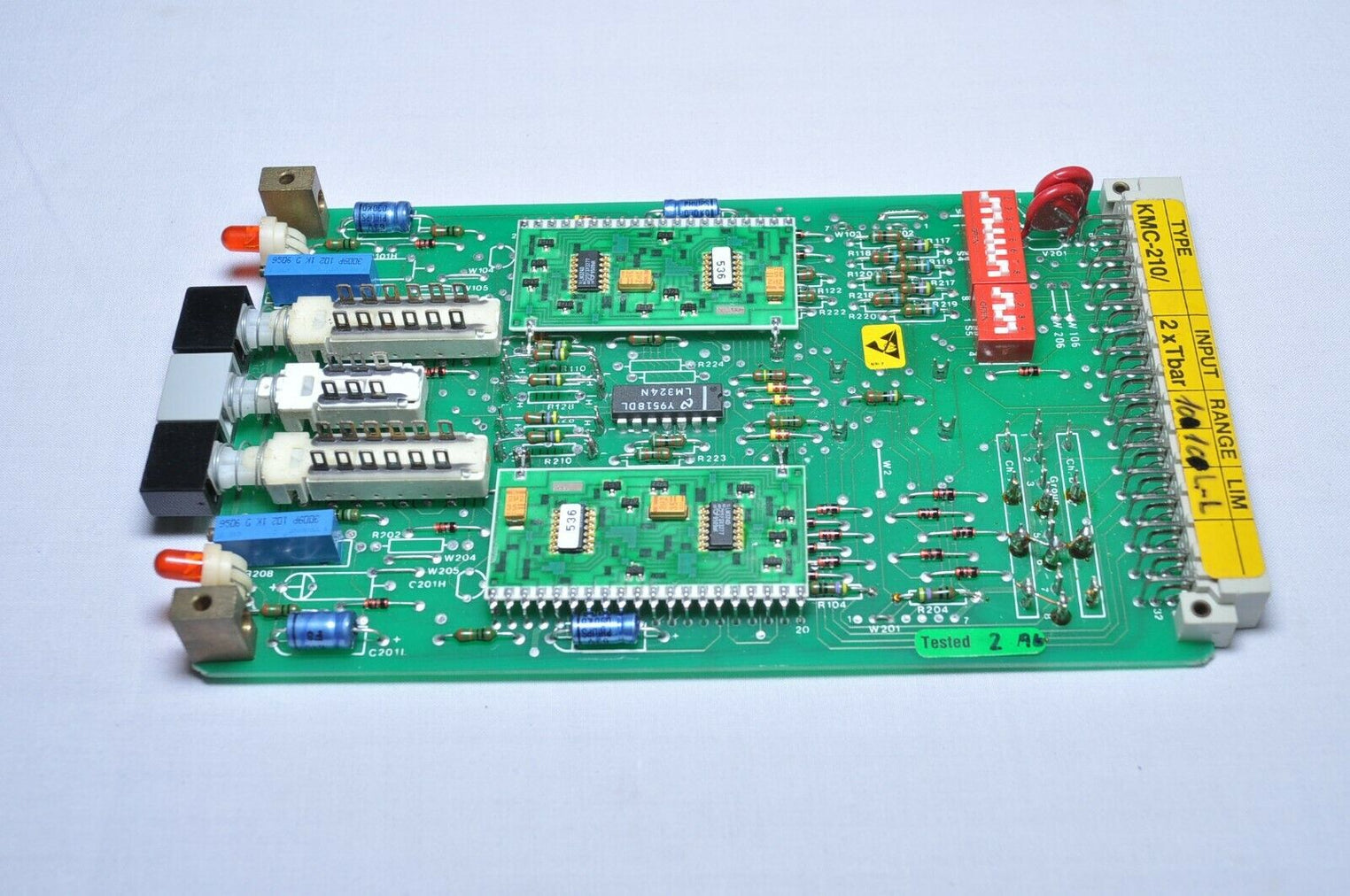 Autronica kmc-210 7252 013.0004 pcb card input - 2x bar