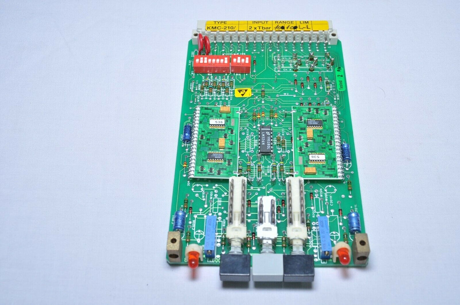 Autronica kmc-210 7252 013.0004 pcb card input - 2x bar