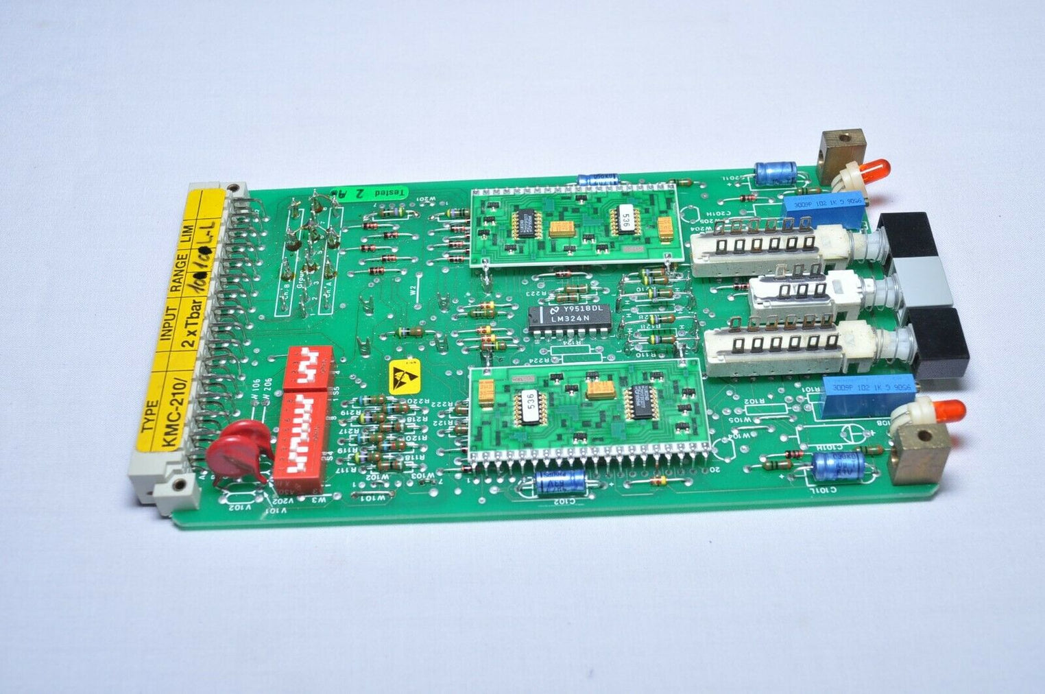 Autronica kmc-210 7252 013.0004 pcb card input - 2x bar