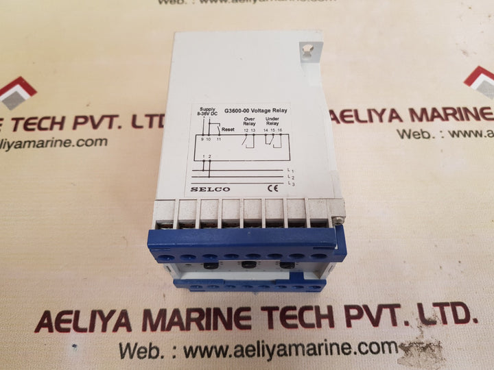 Selco g3600 voltage relay g3600-00