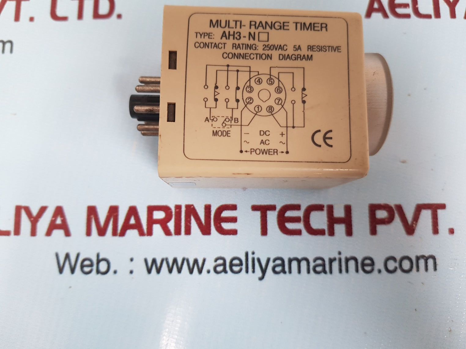 Anly Ah3-nb Multi-range Timer 10M 1S 250Vac 5A Resistive