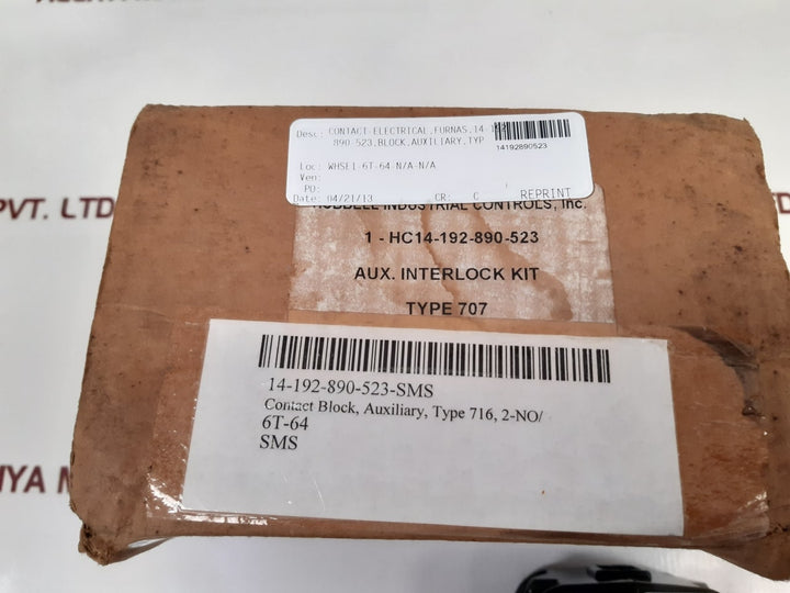 Hubbell Hc14-192-890-523 Aux Interlock Kit