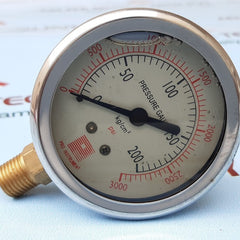 Pro-instrument 4a371 air pressure gauge 0-200psi