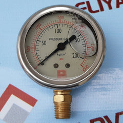 Pro-instrument 4a371 air pressure gauge 0-200psi