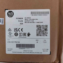 Allen-bradley 25b-d017n104 power flex 525 ac drive sealed pack