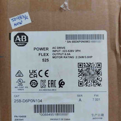 Allen-bradley 25B-d6P0N104 Powerflex 525 Ac Drive Sealed Pack