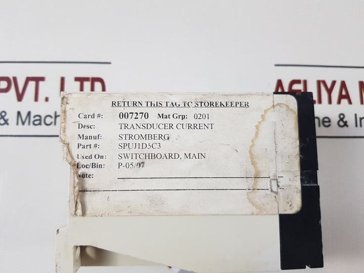 Stromberg Sykp466 Spuj 1D5 C3 Current Transducer