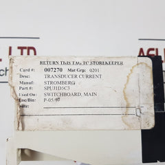 Stromberg Sykp466 Spuj 1D5 C3 Current Transducer
