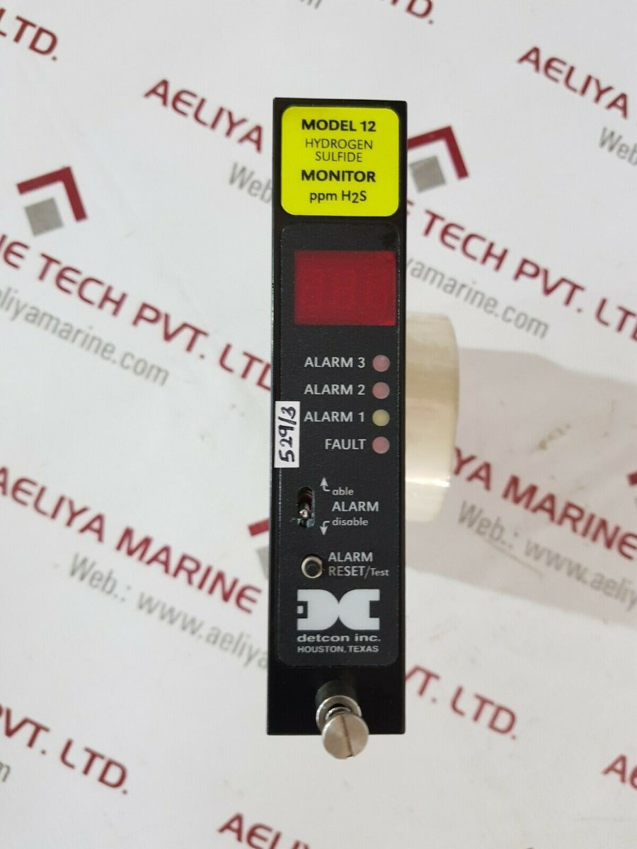 Detcon model 12 hs-12*100 ppm h2s digital controller