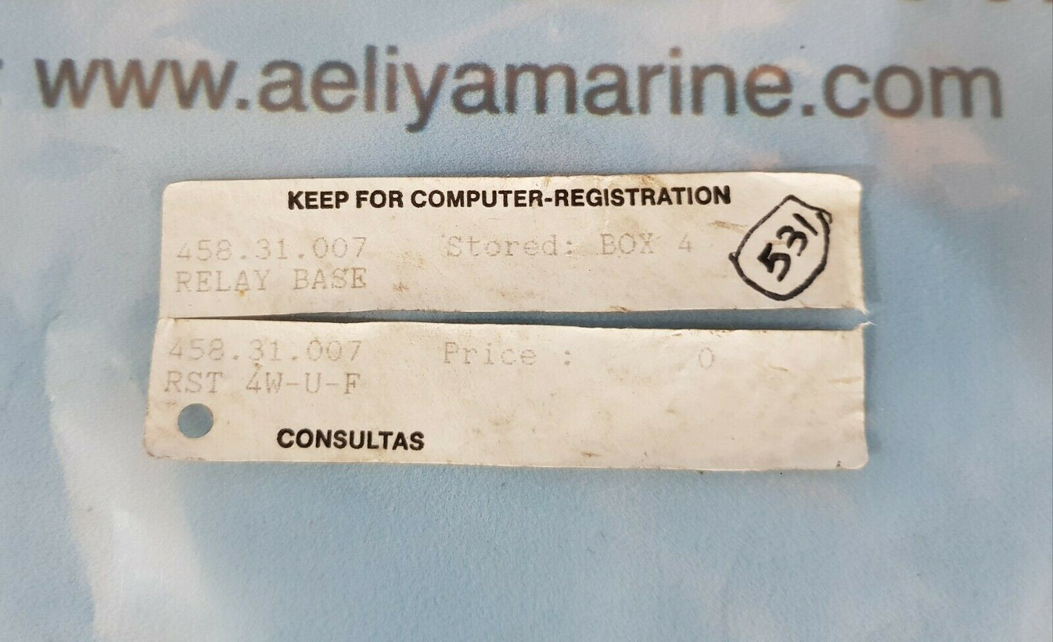 Rst 4W-u-f Relay Base 458.31.007
