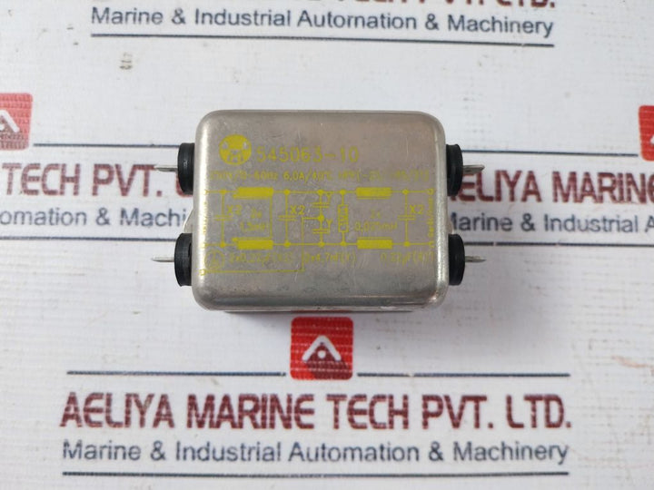 545063-10 Filter Power Line Hpf(-25/+85/21) 250V/0-60Hz