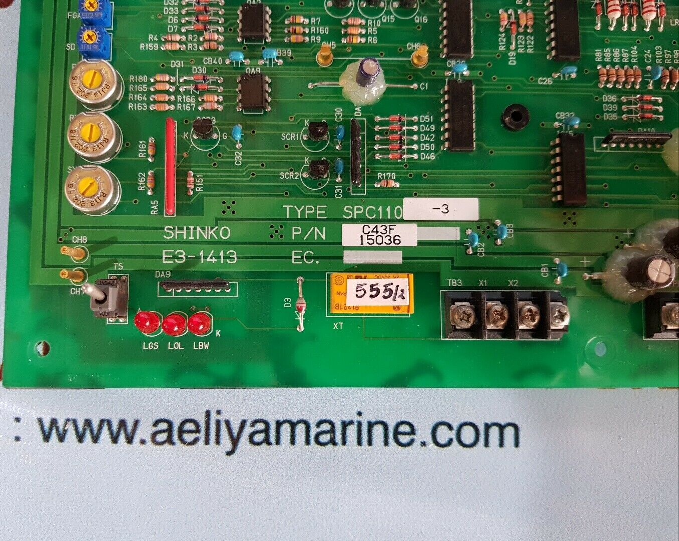 Shinko E3-1413 Spc110-3 Printed Circuit Board C43F15036