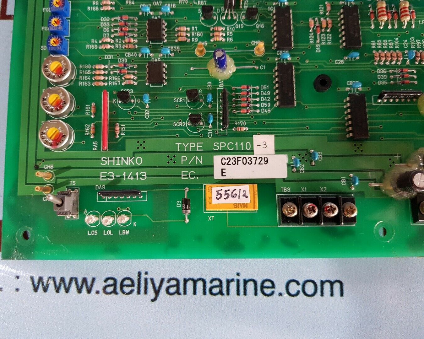 Shinko e3-1413 spc110-3 pc board c23f03729