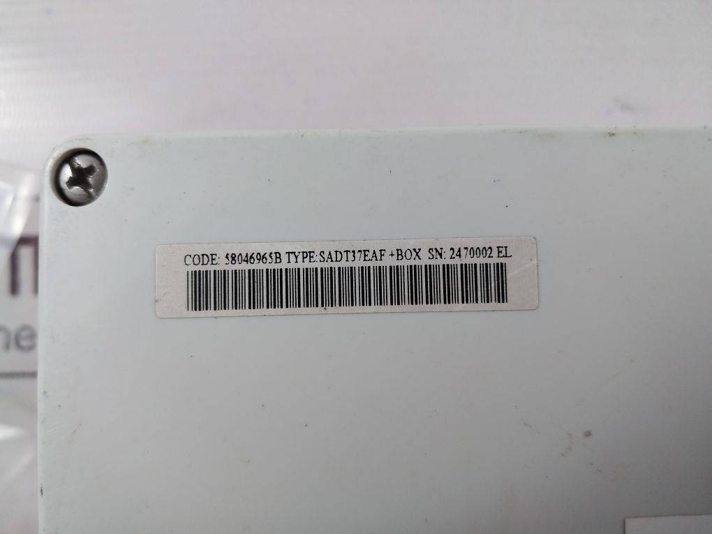 Sadt37Eaf+Box 58046965B Earth Fault Thruster