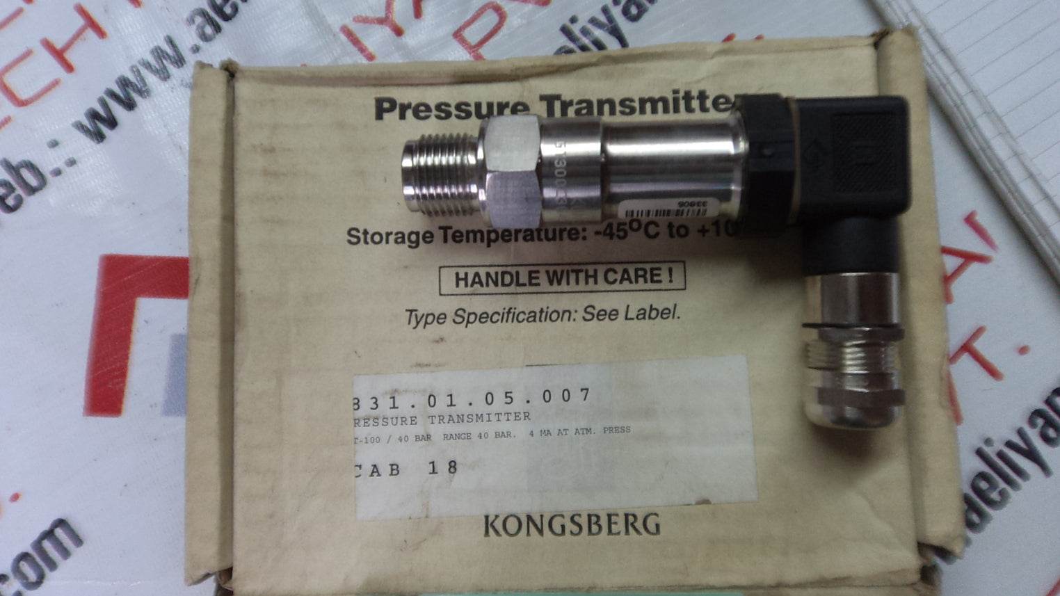 Kongsberg gt300c3g40v pressure transmitter