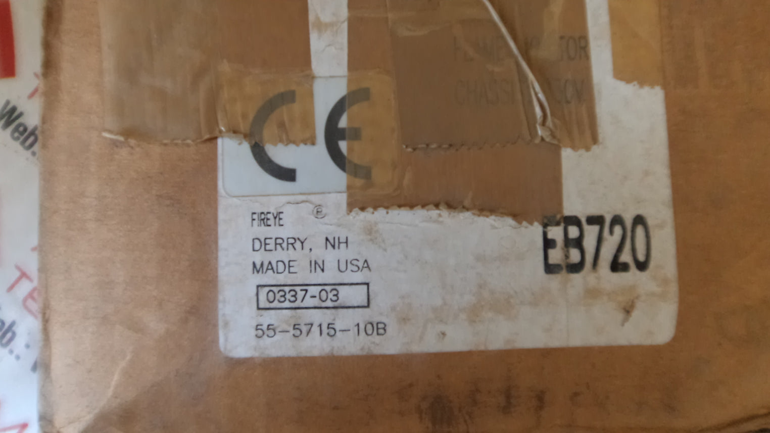 Fireye eb720 flame monitor chassis 