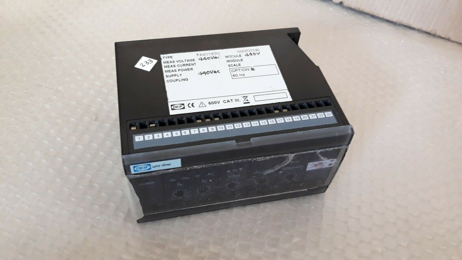 Deif fas113dg closing circuit breaker synchronize controller 