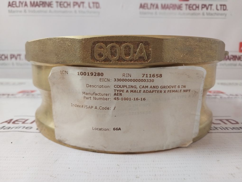 Aer 600A Coupling Adapter 45-1001-16-16