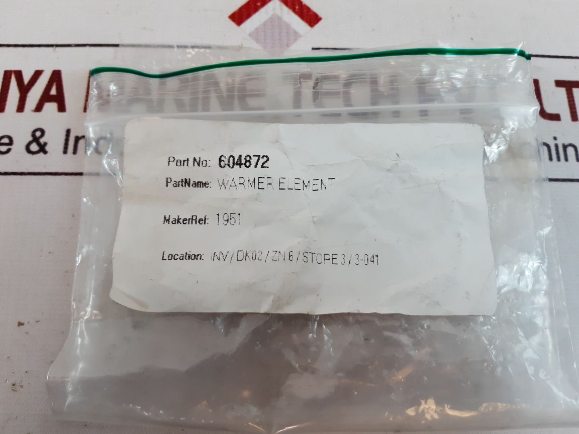 604872 Warmer Element