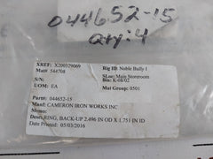 Lot Of 2X Cameron Iron 044652-15 Back-up Ring