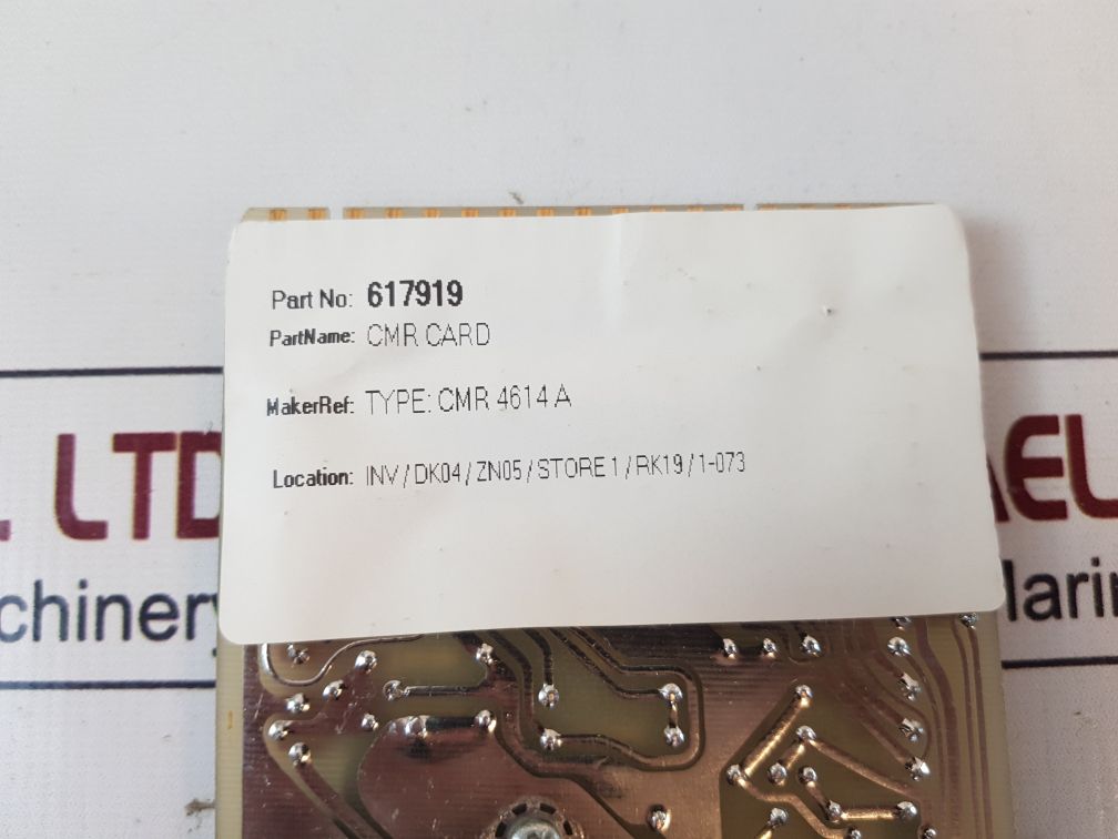 617919 Cmr Card