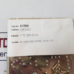 617919 Cmr Card