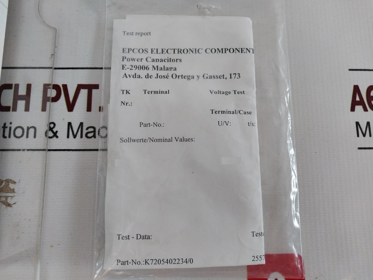 Epcos B25655A3107J000 Electrical Capacitor