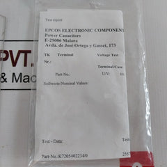 Epcos B25655A3107J000 Electrical Capacitor