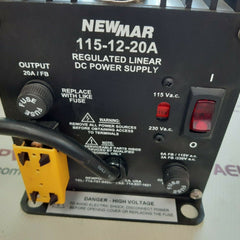 Newmar 115-12-20a dc power supply 12v 20a