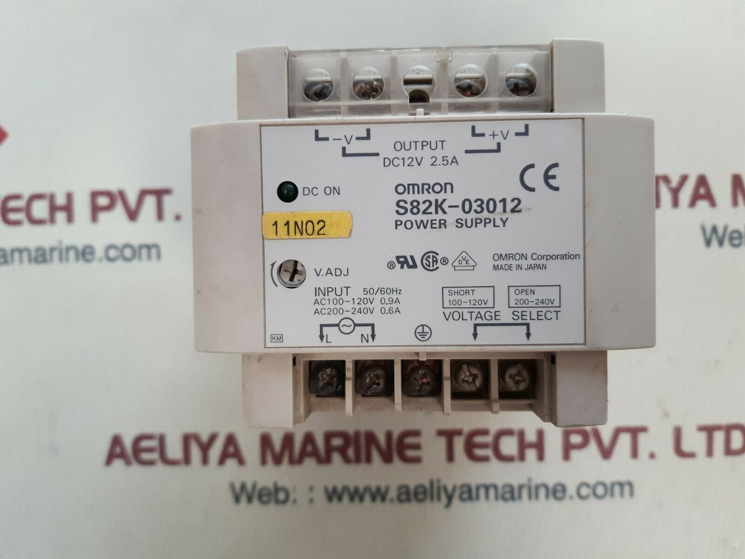 Omron s82k-03012 power supply out. 12v 2.5a in.50/60hz