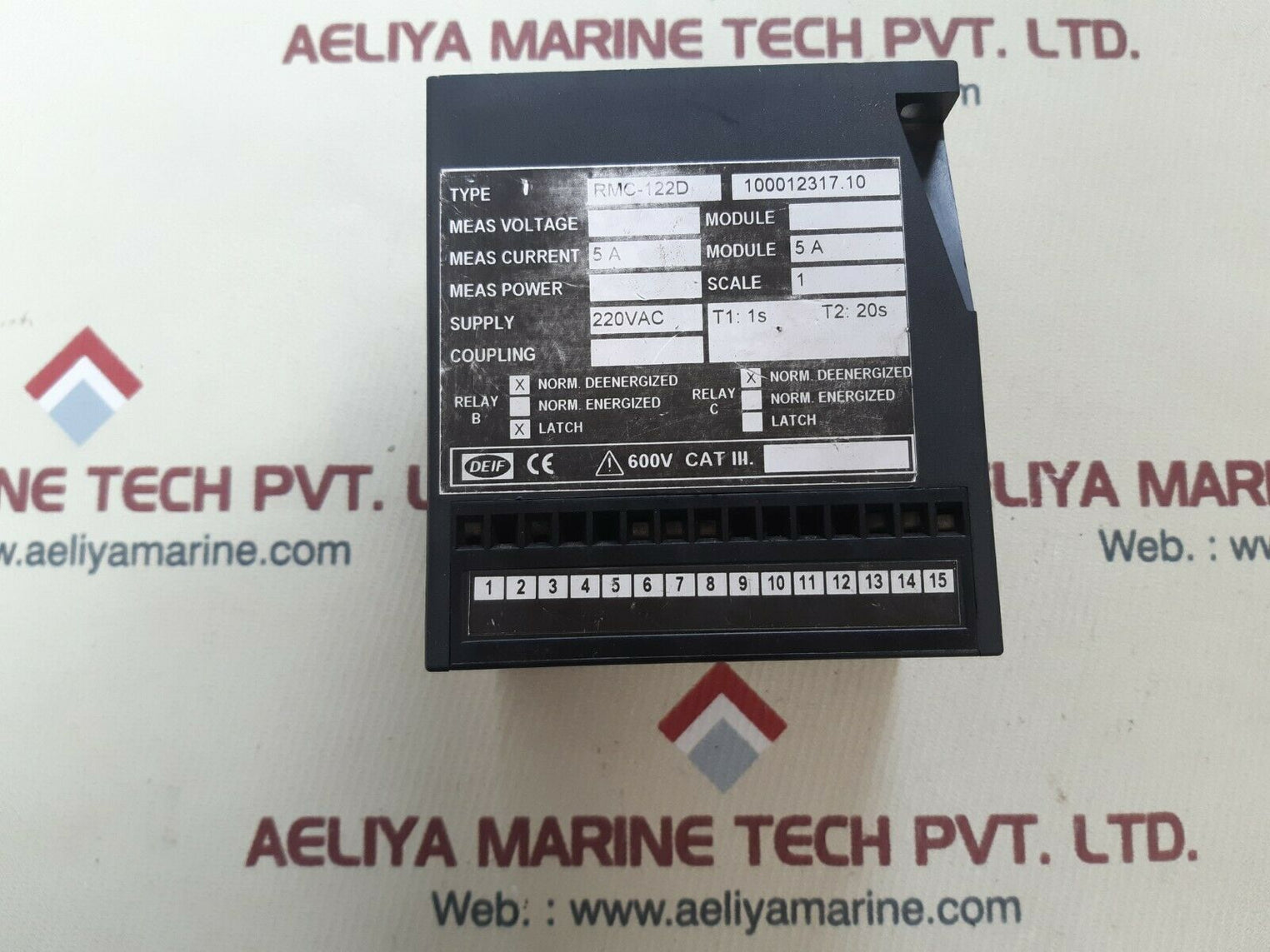 Deif rmc-122d short circuit relay 220vac