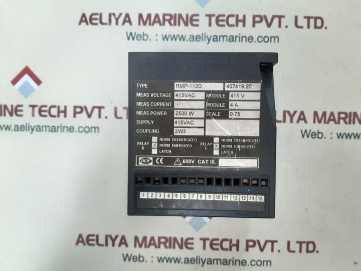 Deif rmp-112d power relay 4a
