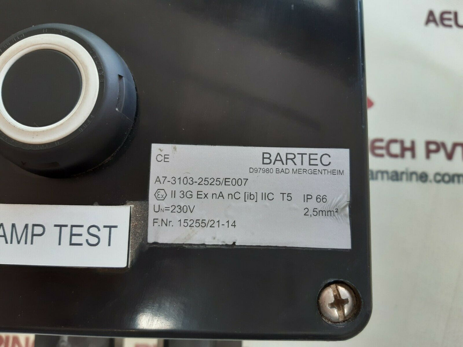 Bartec a7-3103-2525/e007 local control station