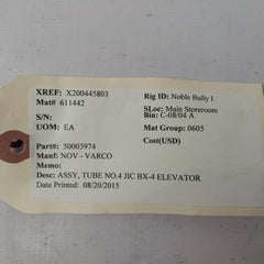 Lot of 6x Nov-varco 50003974 Tube Assy