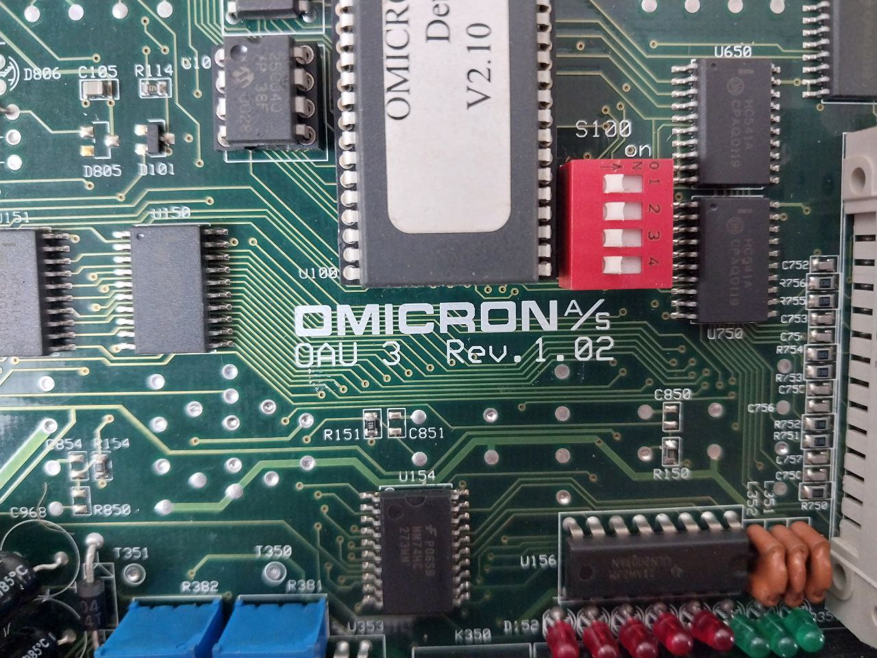Omicron Oau 3 Au-3 Detector Pcb Card