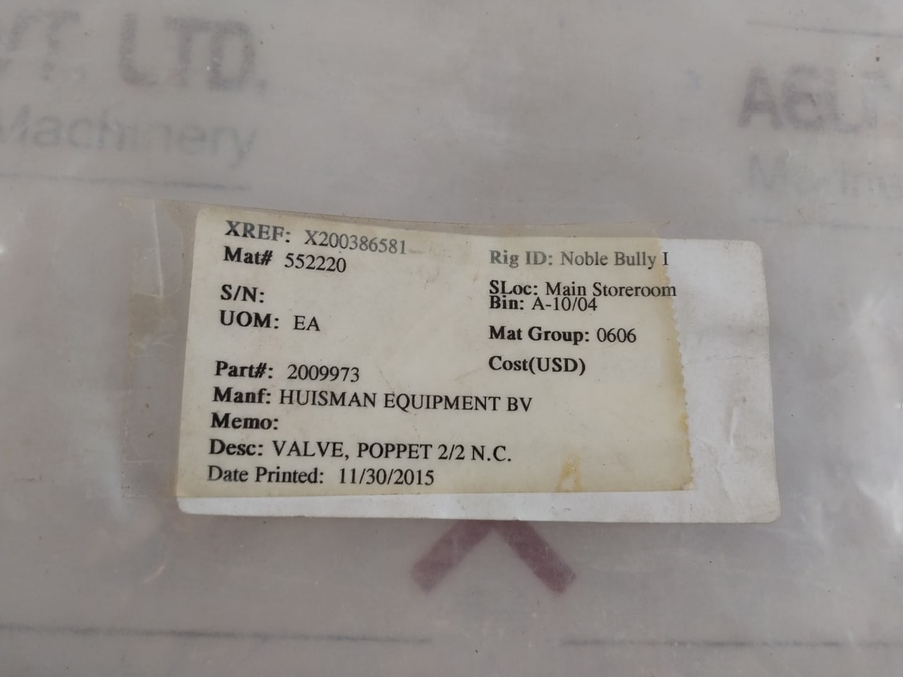 Sun Hydraulics Daaa Mcn Solenoid Valve With 760224, Lofa 8Dn Poppet Valve Set