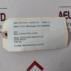 Bmi 842135 Start Capacitor 2252017
