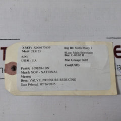 Sun Hydraulics Prdb Lbn Pressure Reducing Valve 109858-1Bn 