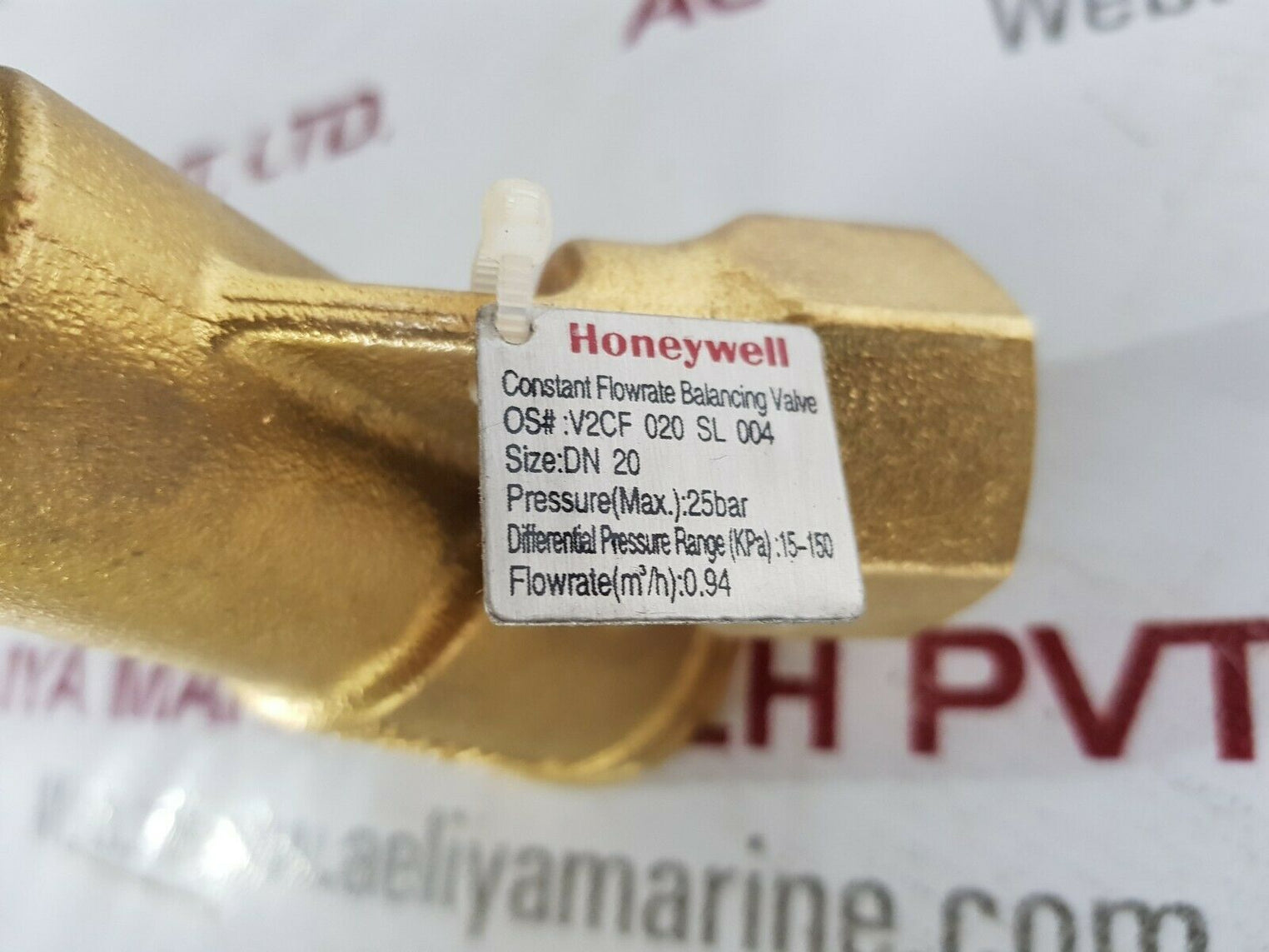 Honeywell pn25 dn15/dn20 constant flowrate balancing valve v2cf020sl004