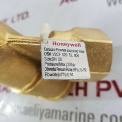 Honeywell pn25 dn15/dn20 constant flowrate balancing valve v2cf020sl004